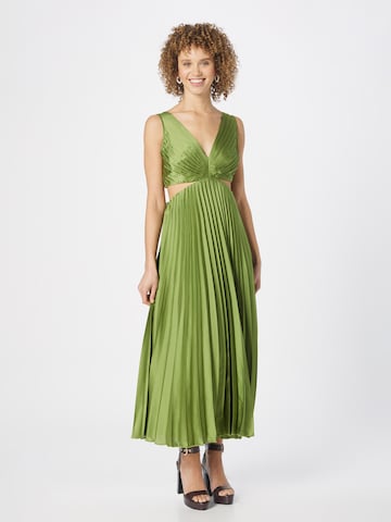 Abercrombie & Fitch - Vestido de gala en verde: frente