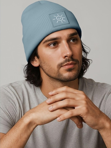 Neverless Beanie 'Sonne' in Blue