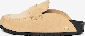 Clogs 'HUGO' di Bayton in beige: frontale