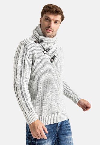 CIPO & BAXX Sweater in Grey: front