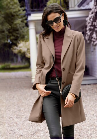 LASCANA Between-Seasons Coat in Brown: front