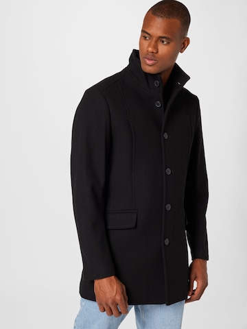 Manteau mi-saison 'Morrison' SELECTED HOMME en noir : devant