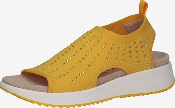 CAPRICE Sandals in Yellow: front