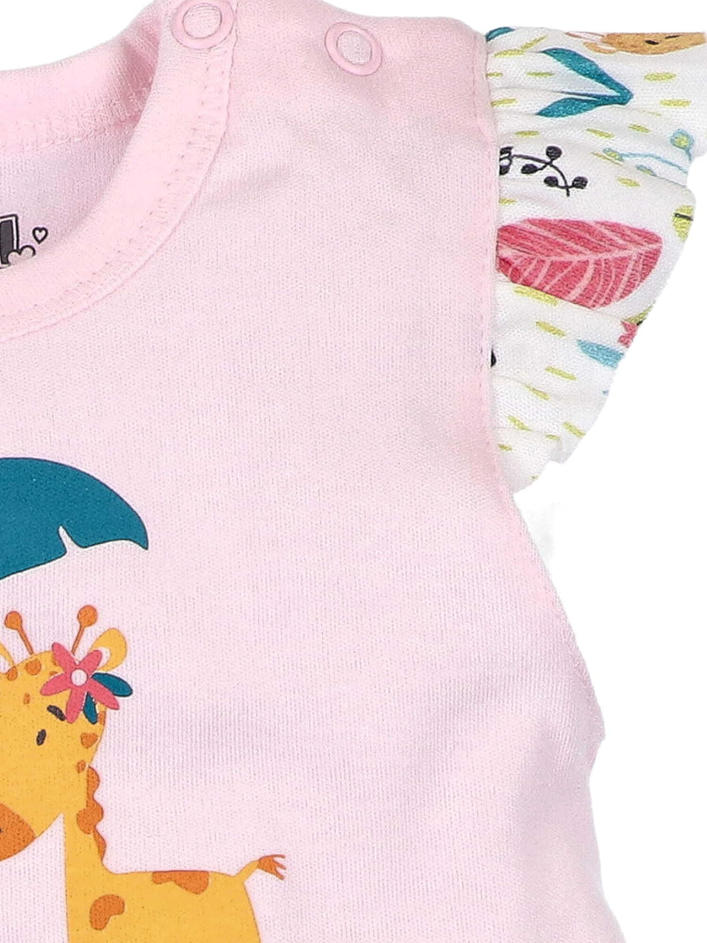 T-Shirt 'Giraffe' NINI en rose