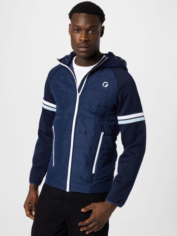 Veste mi-saison 'Logan' JACK & JONES en bleu : devant