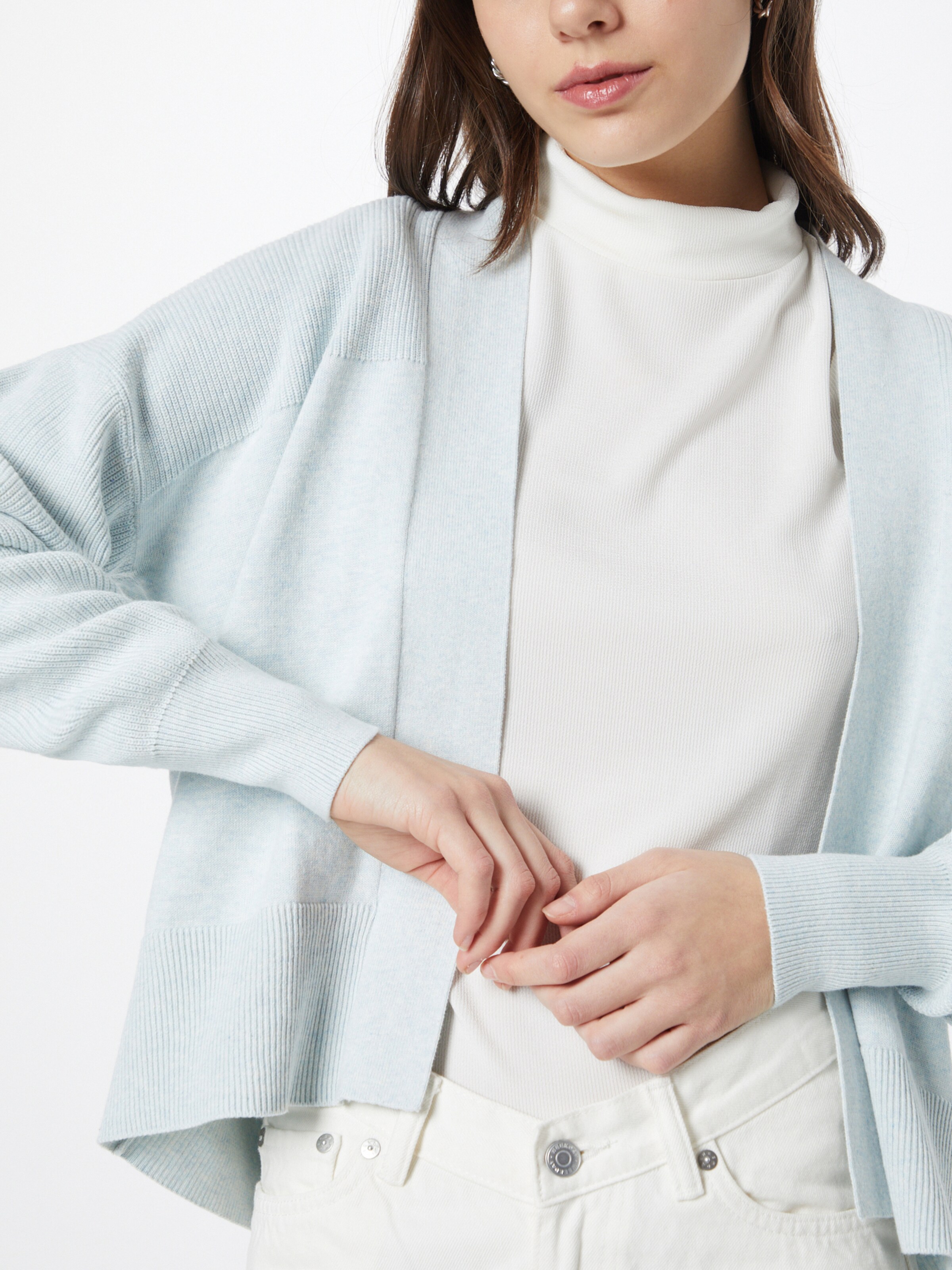 Frauen Pullover & Strick EDC BY ESPRIT Strickjacke in Pastellblau - CG28195 Frauen Pullover & Strick EDC BY ESPRIT Strickjacke in Pastellblau - CG28195