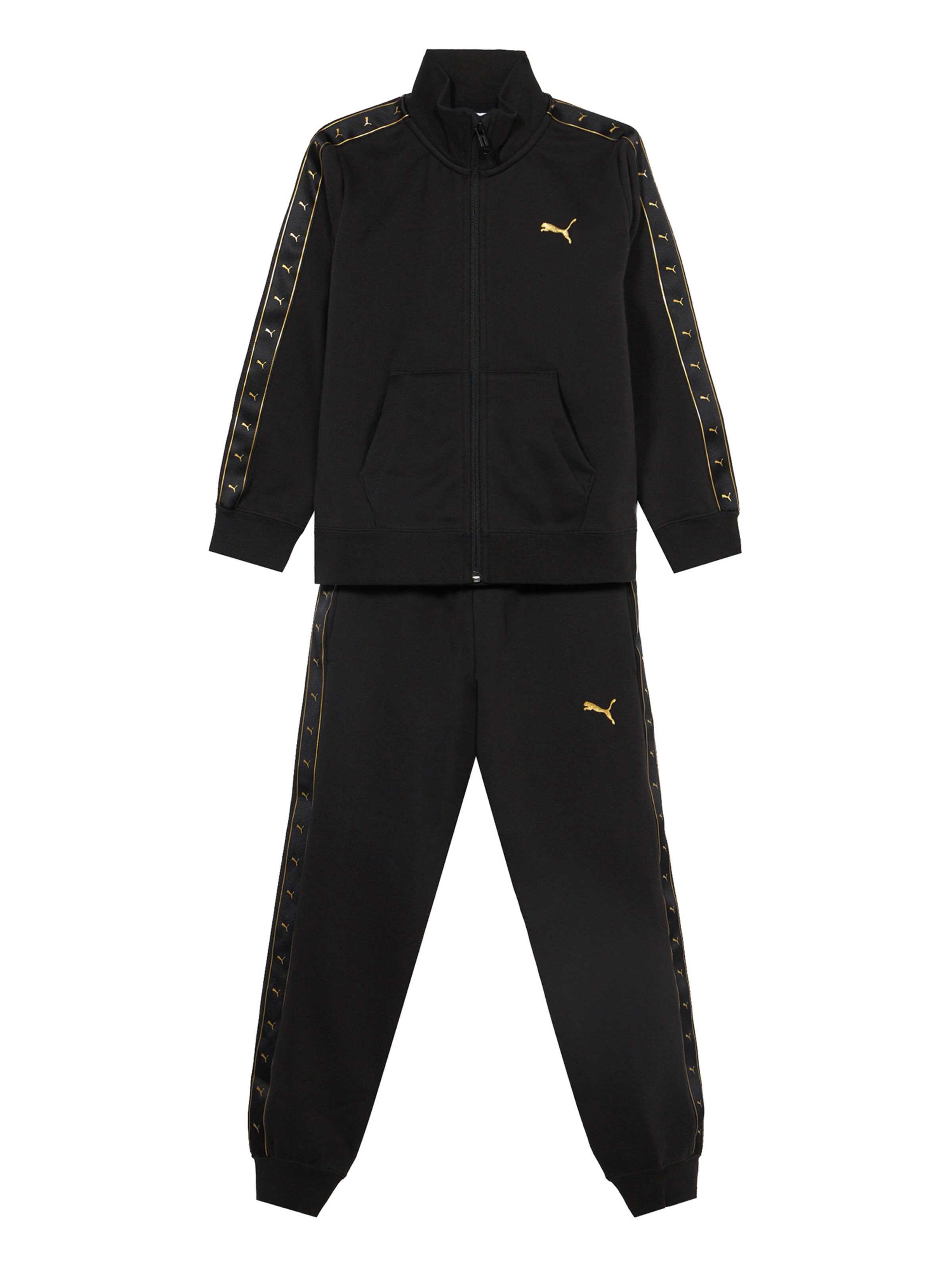 PUMA Sweatsuit 'Ess' in 128 in Gold / Black, Item view