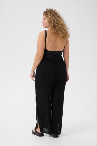 KAFFE CURVE Wide leg Broek in Zwart