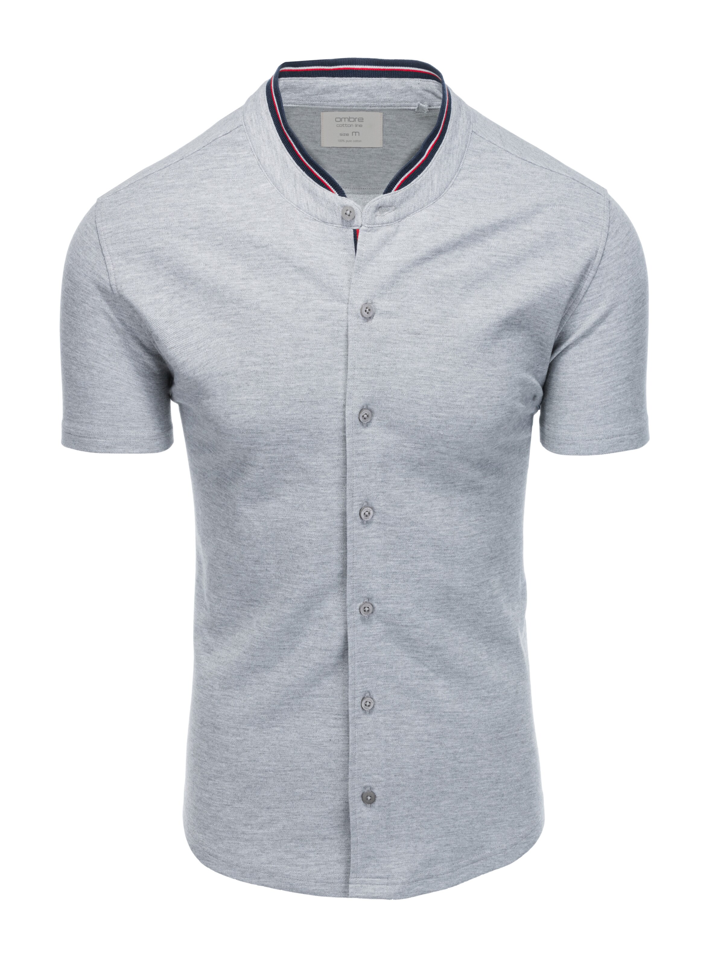 Coupe slim Chemise 'K543' Ombre en gris : devant