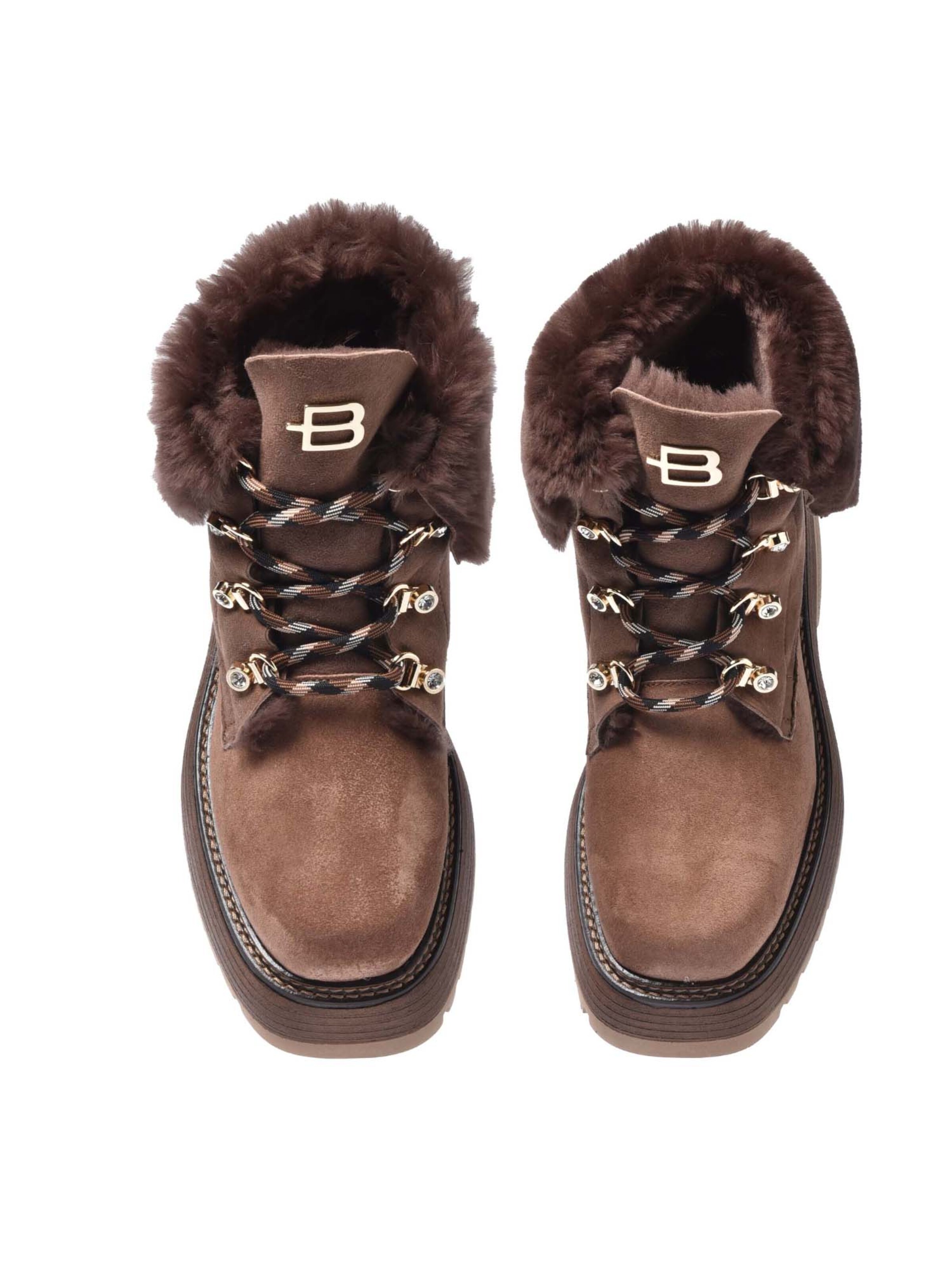 BALDININI Lace-up bootie in Brown