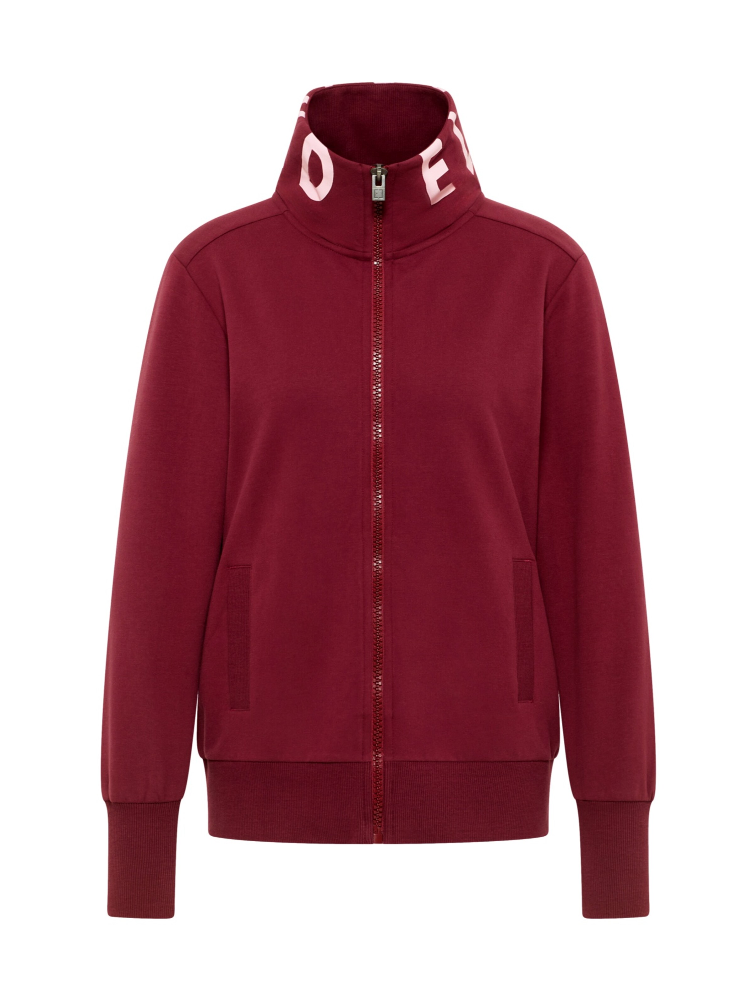 Elbsand Zip-Up Hoodie 'Alvis' in Red: front