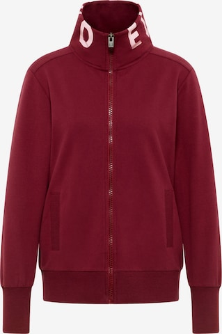 Elbsand Zip-Up Hoodie 'Alvis' in Red: front
