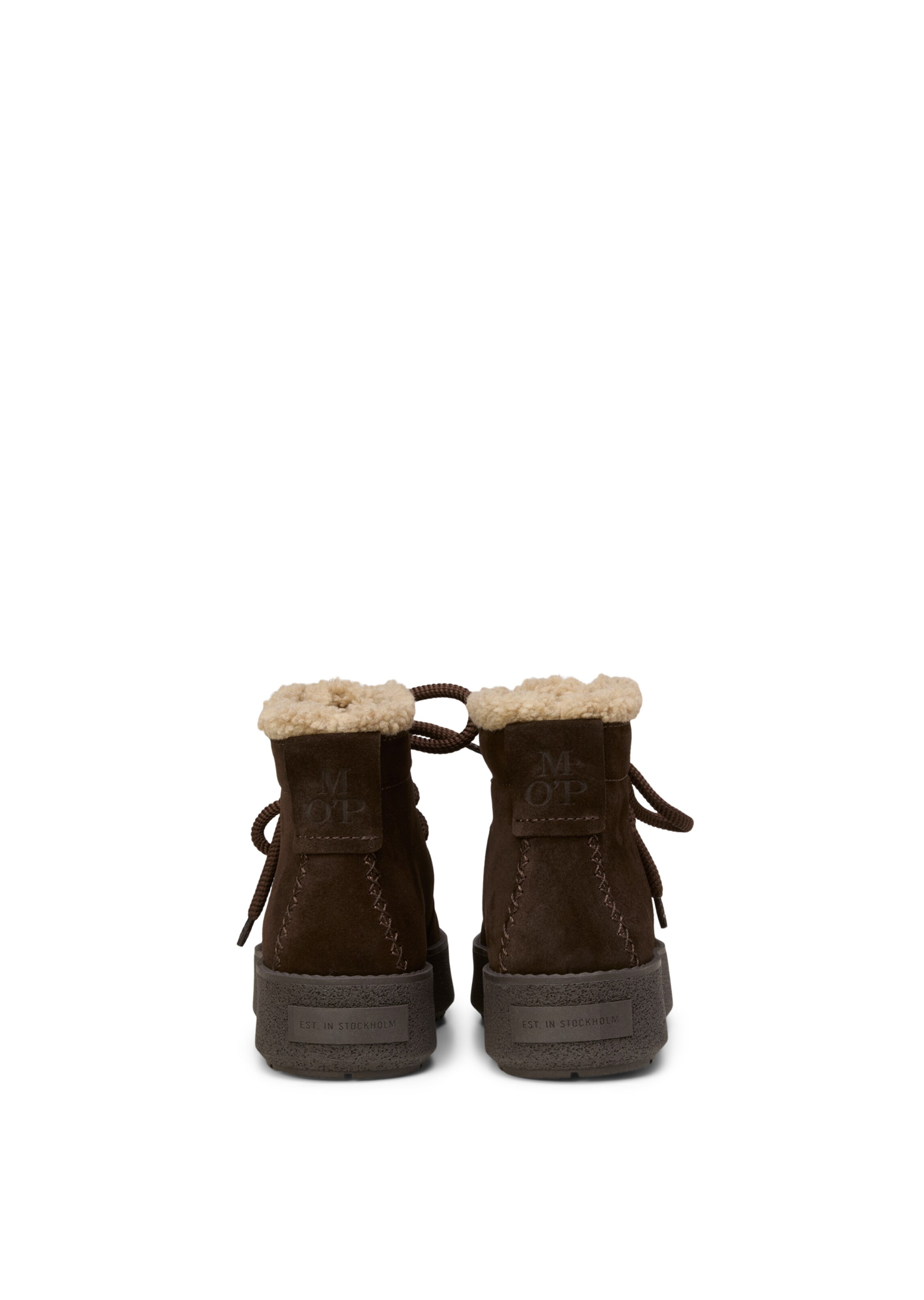 Marc O'Polo Lace-up bootie 'Pia' in Brown