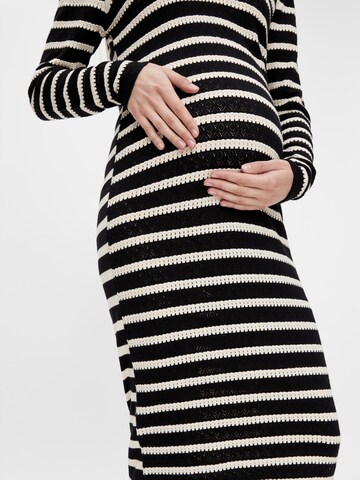 MAMALICIOUS Knitted dress 'Tiggy' in Black
