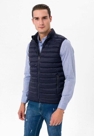 Jimmy Sanders Bodywarmer in Blauw: voorkant