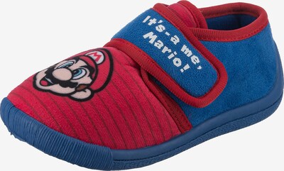 Super Mario Hausschuh 'Super Mario' in blau / mischfarben / rot, Produktansicht