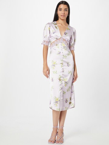 Hope & Ivy Shirt Dress 'THE MABEL' in Purple: front