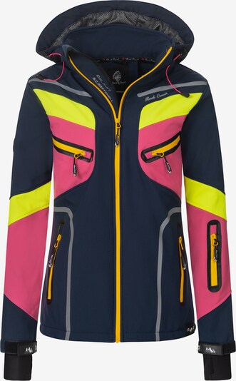 Rock Creek Outdoorjacke in navy / limone / pink, Produktansicht