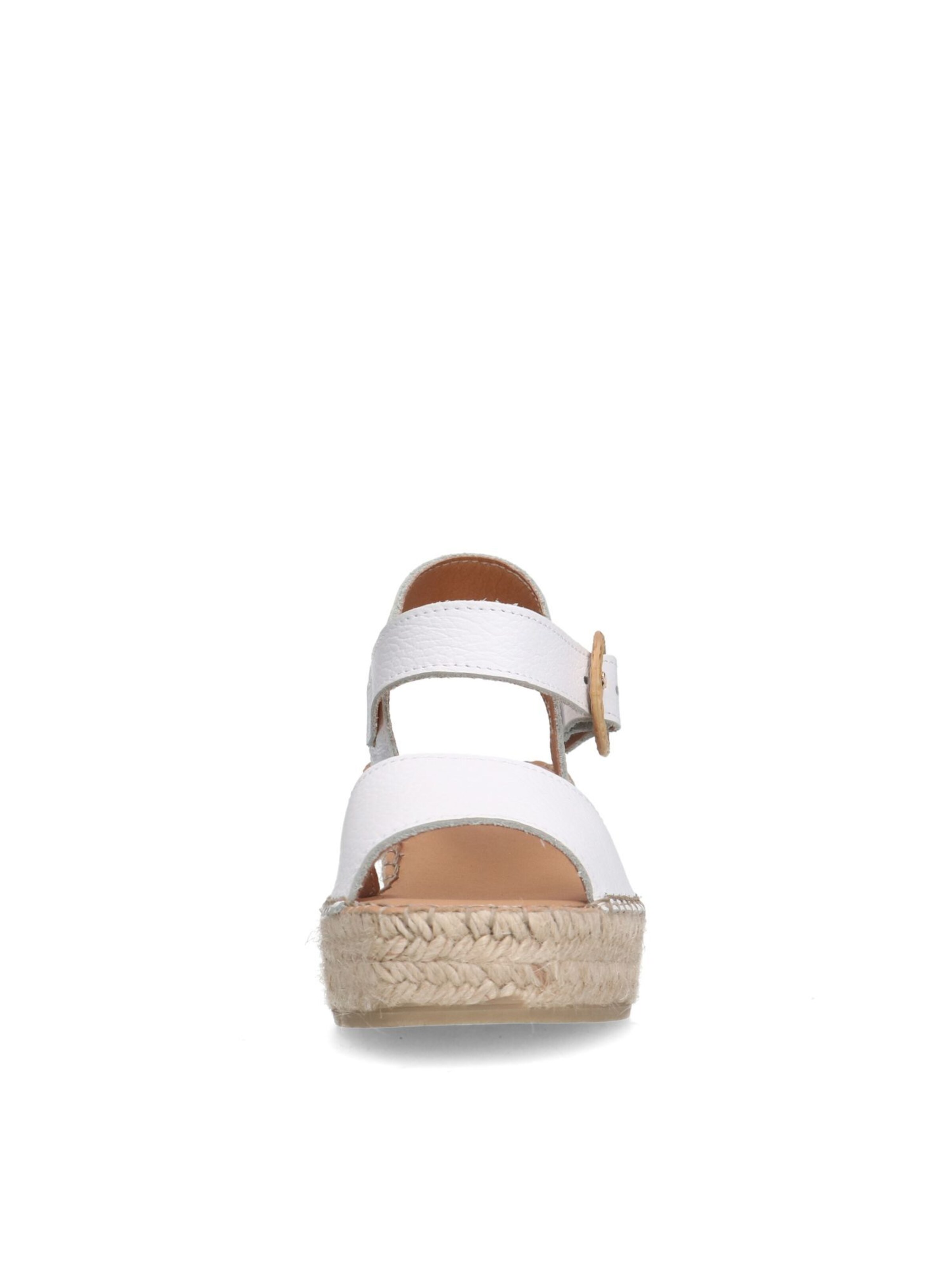 MANFIELD Sandale in Weiß