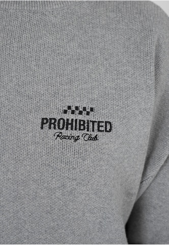 Sweat-shirt 'Vortex' Prohibited en gris