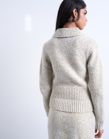 TOPSHOP Πλεκτή ζακέτα 'VALERIE' σε μπεζ