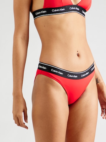Calvin Klein Swimwear Bikiniunderdel i röd: framsida