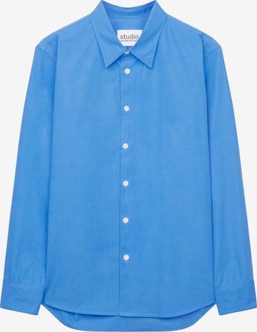 Coupe regular Chemise 'Studio' Studio Seidensticker en bleu : devant
