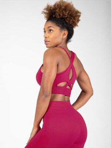 Bustier Soutien-gorge de sport 'Hilton' Gorilla Wear en rose