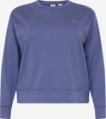 Levi's® Plus Bluzka sportowa 'PL Standard Crew Swtshrt' w kolorze niebieski: przód