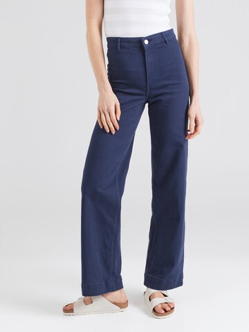 Monki Loosefit Broek in Blauw: voorkant