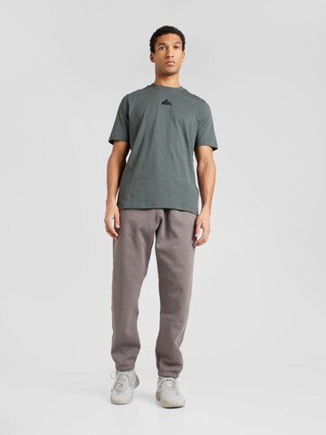 ADIDAS PERFORMANCE Tapered Sporthose in Grau