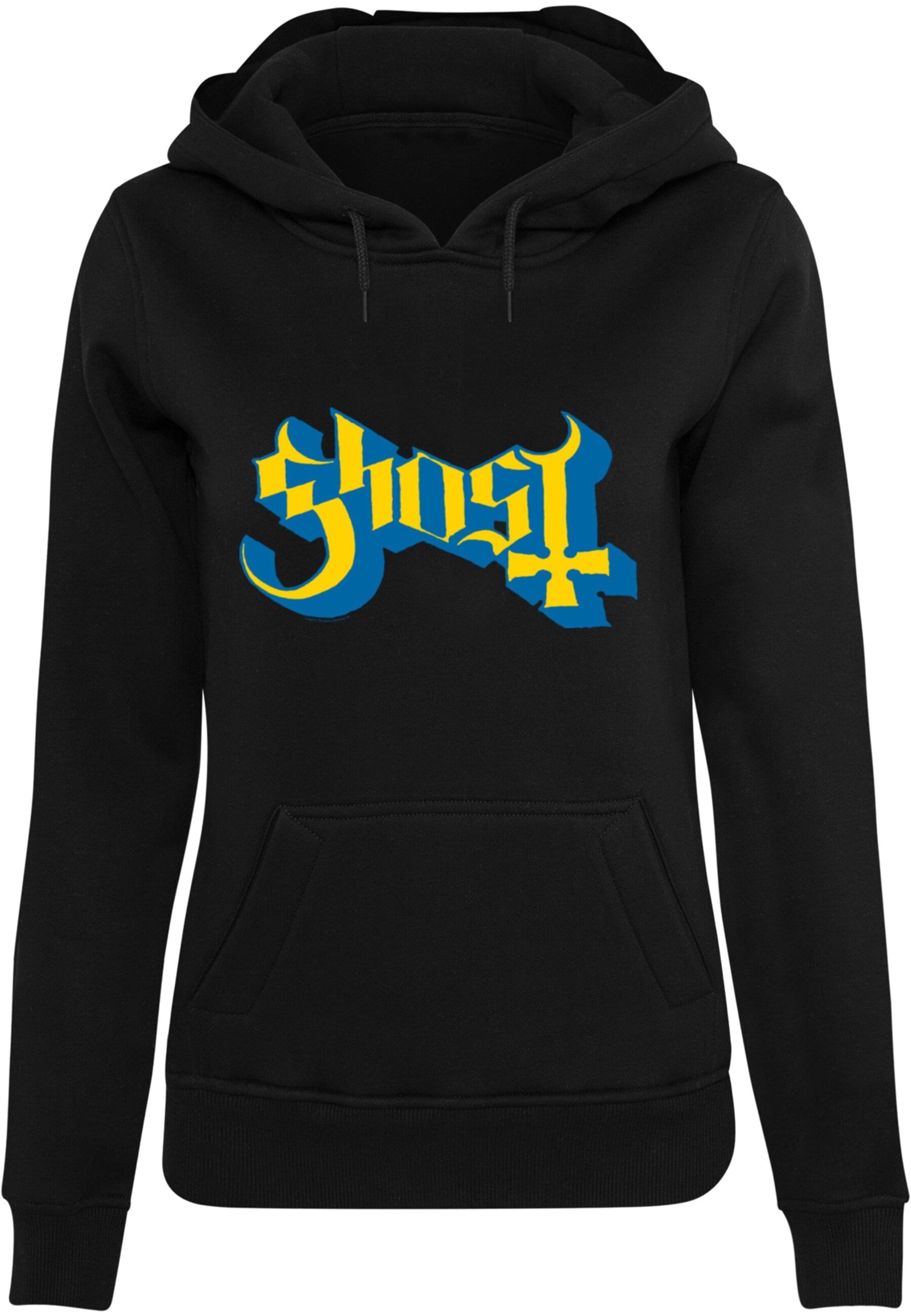 Merchcode Sweatshirt 'Ghost' in Schwarz: Vorderseite