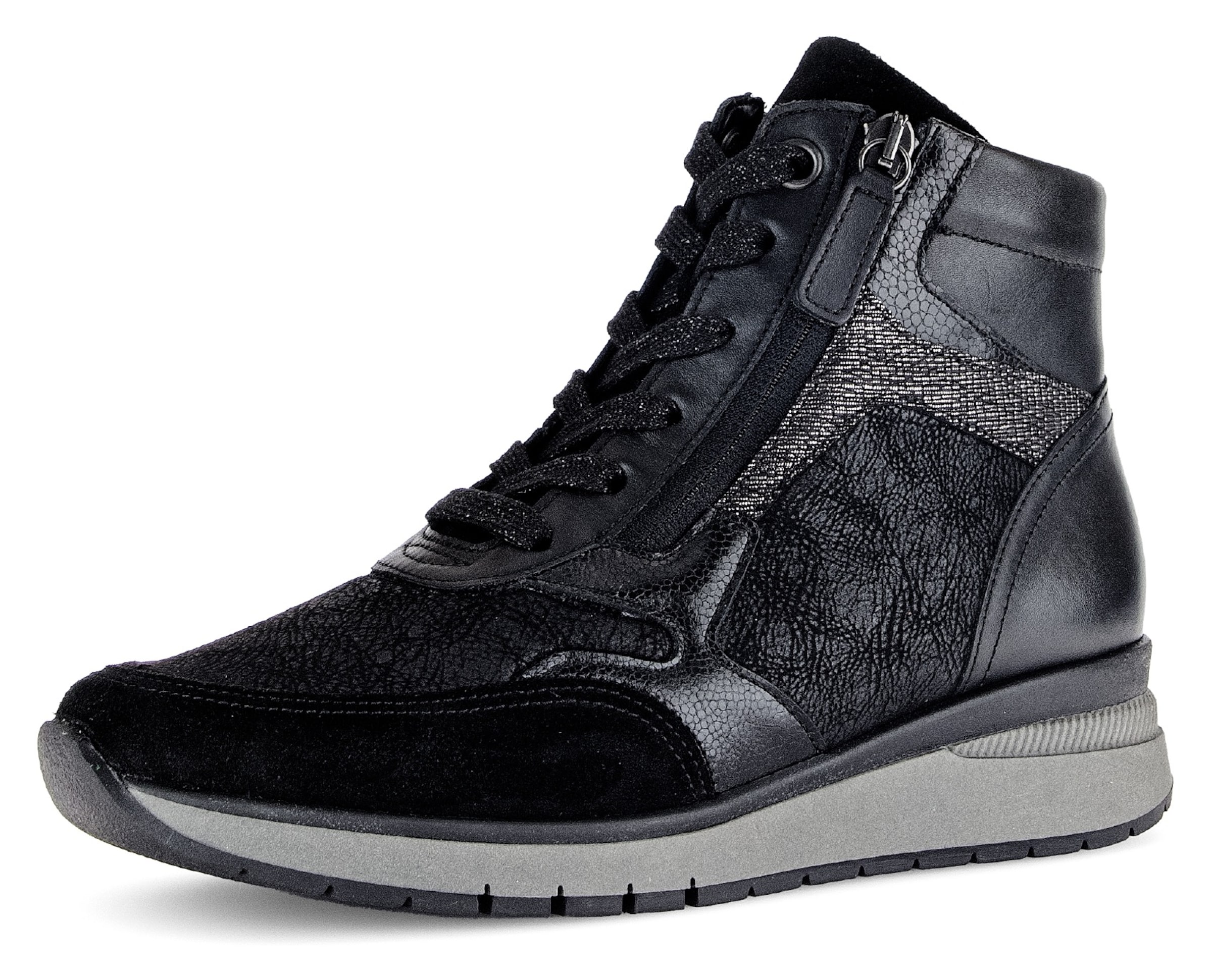 GABOR Sneakers hoog in Zwart: voorkant