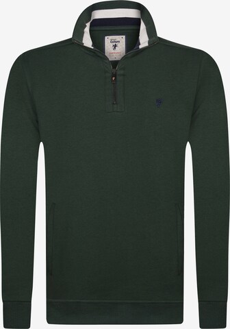 DENIM CULTURE Sweatshirt 'ALCINOO' in Groen: voorkant