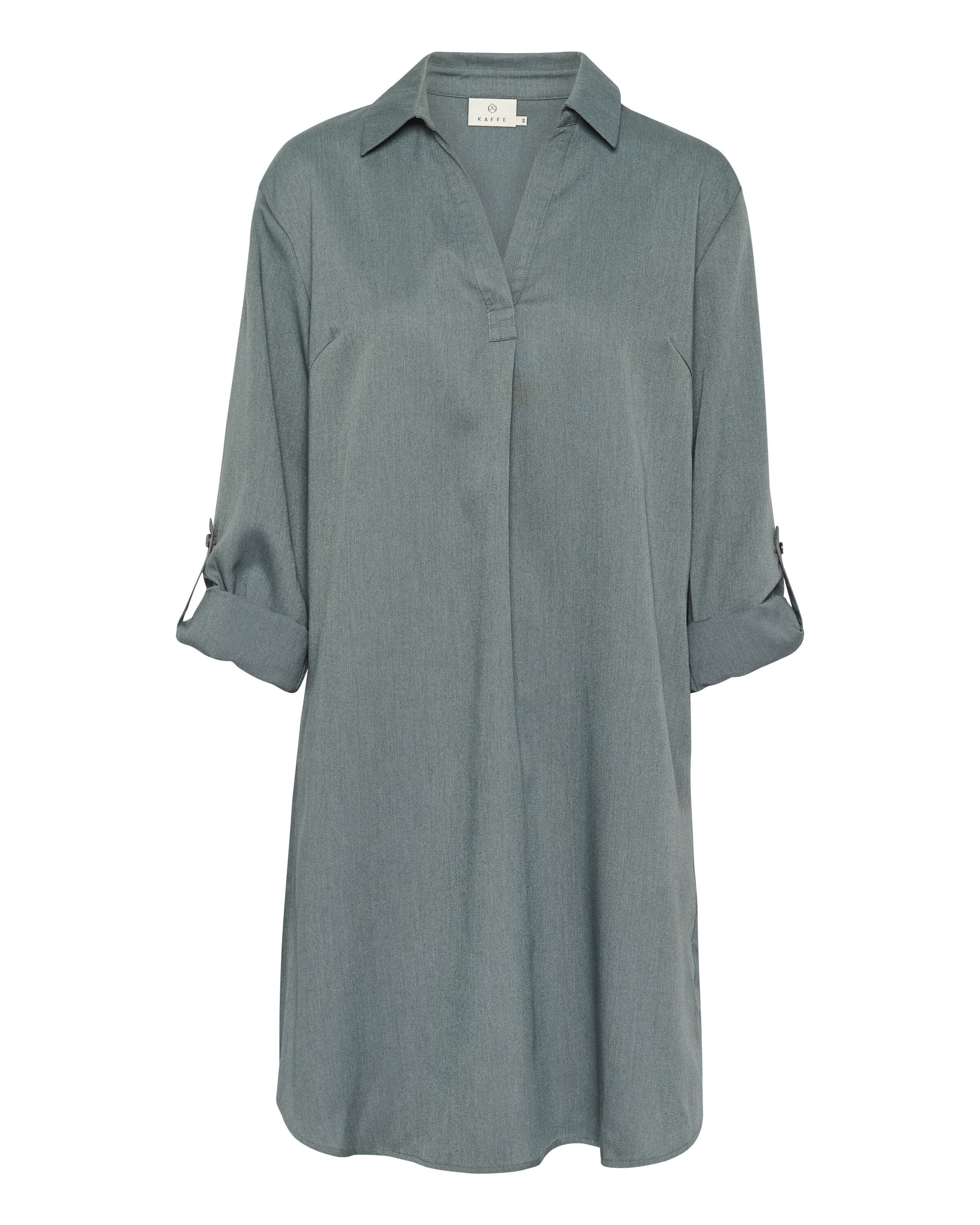 Kaffe Kleid  'Olga' in Grün: Vorderseite