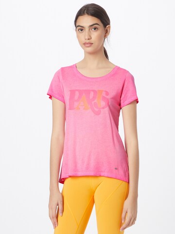 Key Largo T-shirt 'PARIS' i rosa: framsida