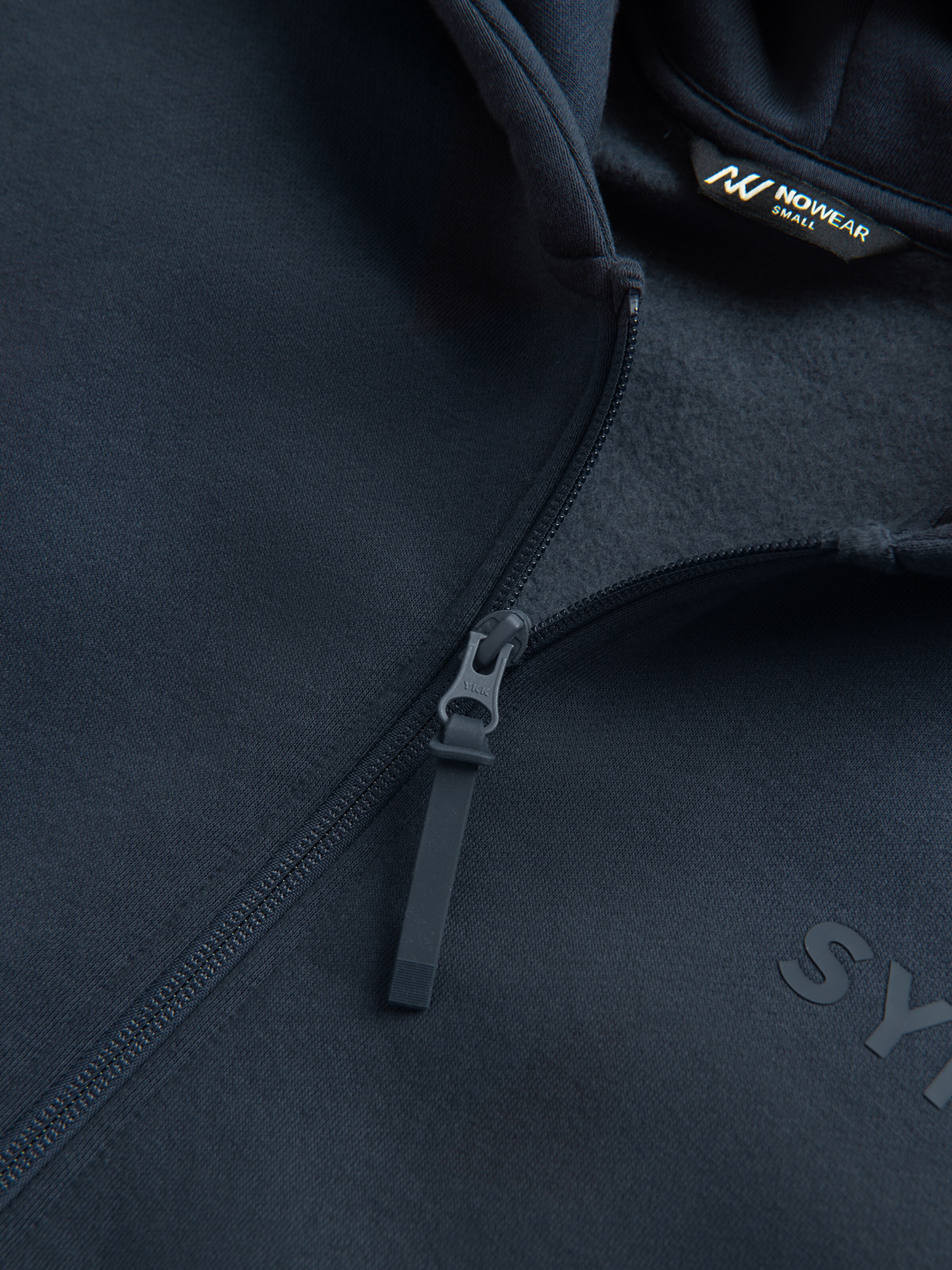 NoWear Zip-Up Hoodie in Blue