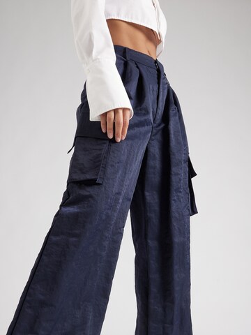 Regular Pantalon cargo River Island en bleu