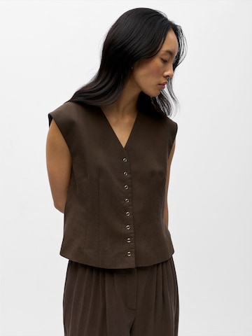 OBJECT Gilet 'OBJMOLLY' in Bruin