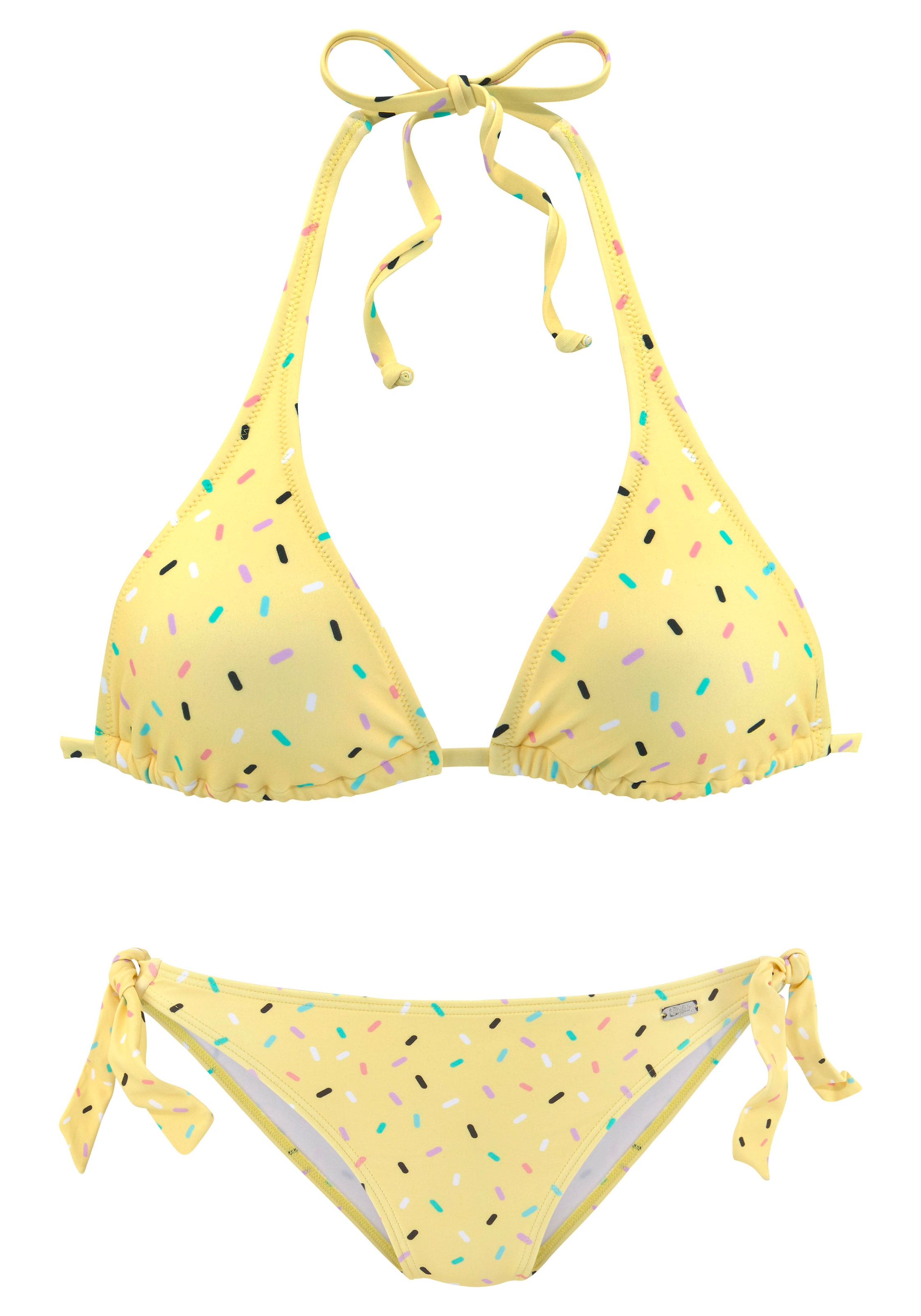 BUFFALO Kolmio Bikini värissä keltainen: etupuoli