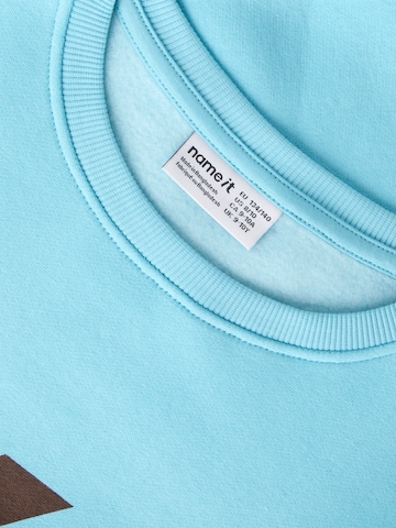 Sweat-shirt 'NKFLANA' NAME IT en bleu
