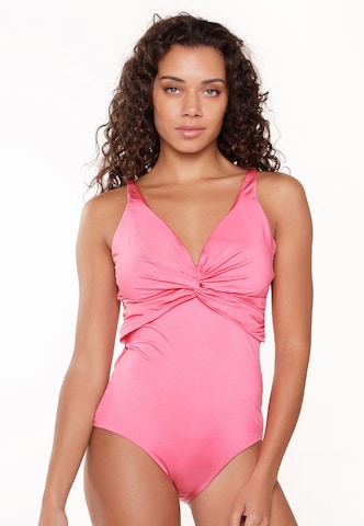 LingaDore Swimsuit in Pink: front