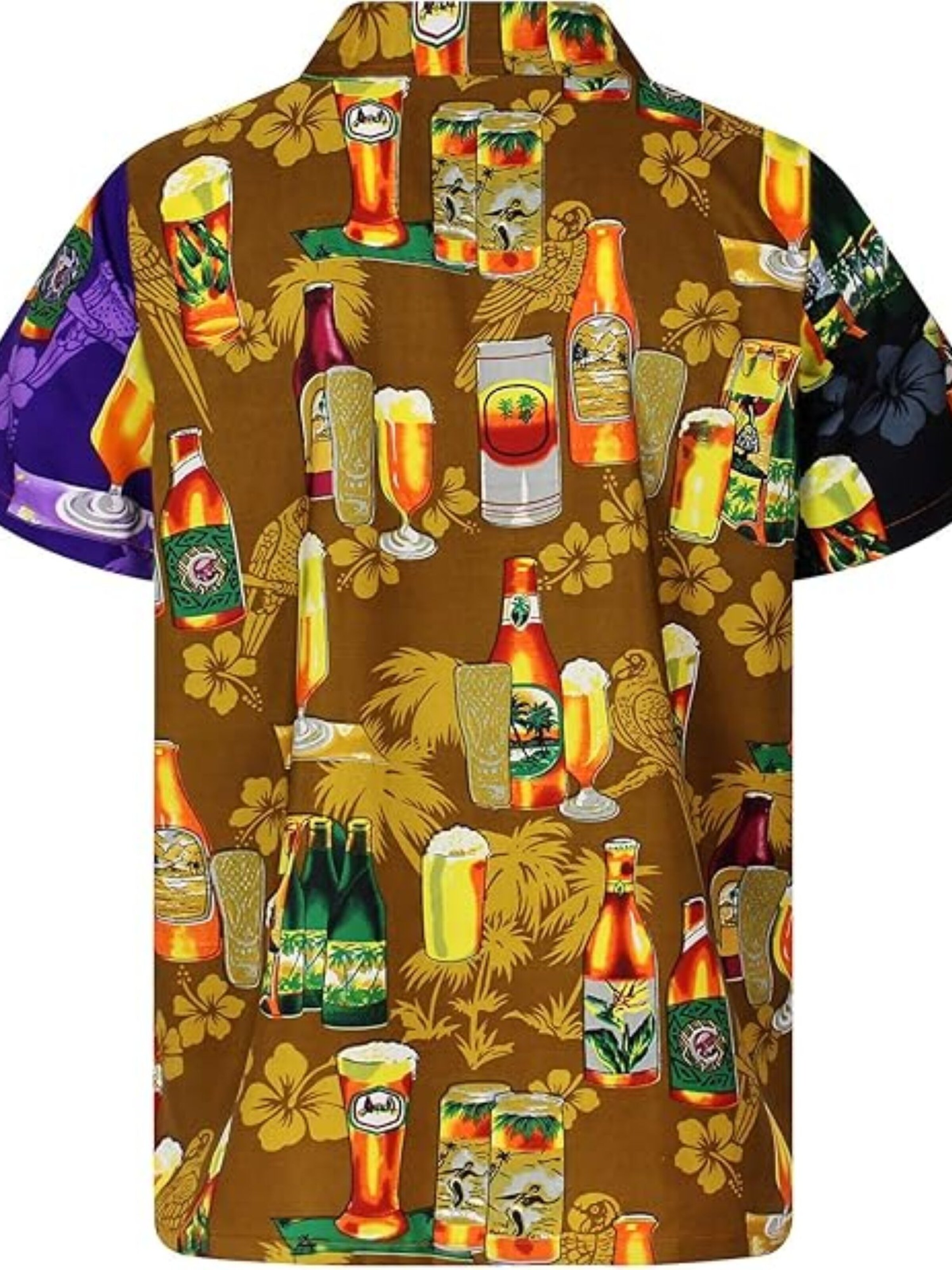 King Kameha Shirt 'Beerbottle' in Mixed colors