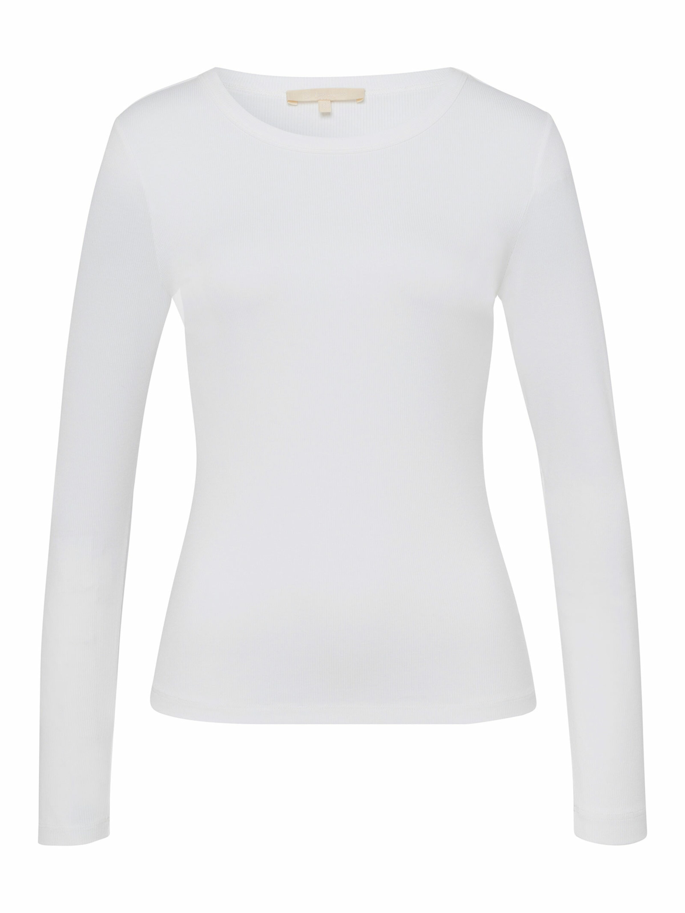 Les Lunes Shirts 'RYLIEE Rib' i hvid: forside