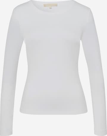 Les Lunes Shirt 'RYLIEE Rib' in Weiß: Vorderseite