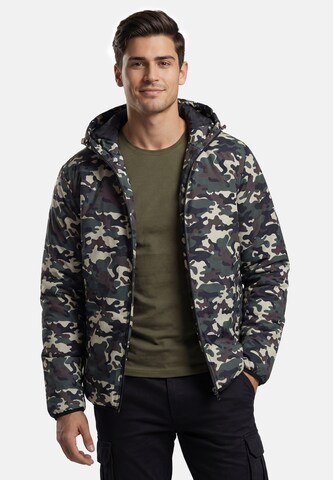 TALOON - Casaco meia-estação em verde: frente