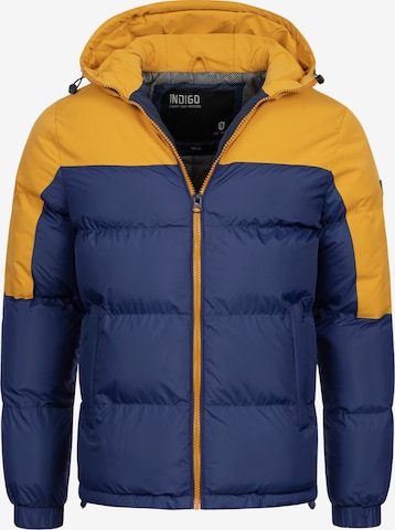 INDICODE JEANS Winterjas 'Danix' in Blauw: voorkant