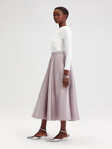 Touche Prive Skirt in Silver