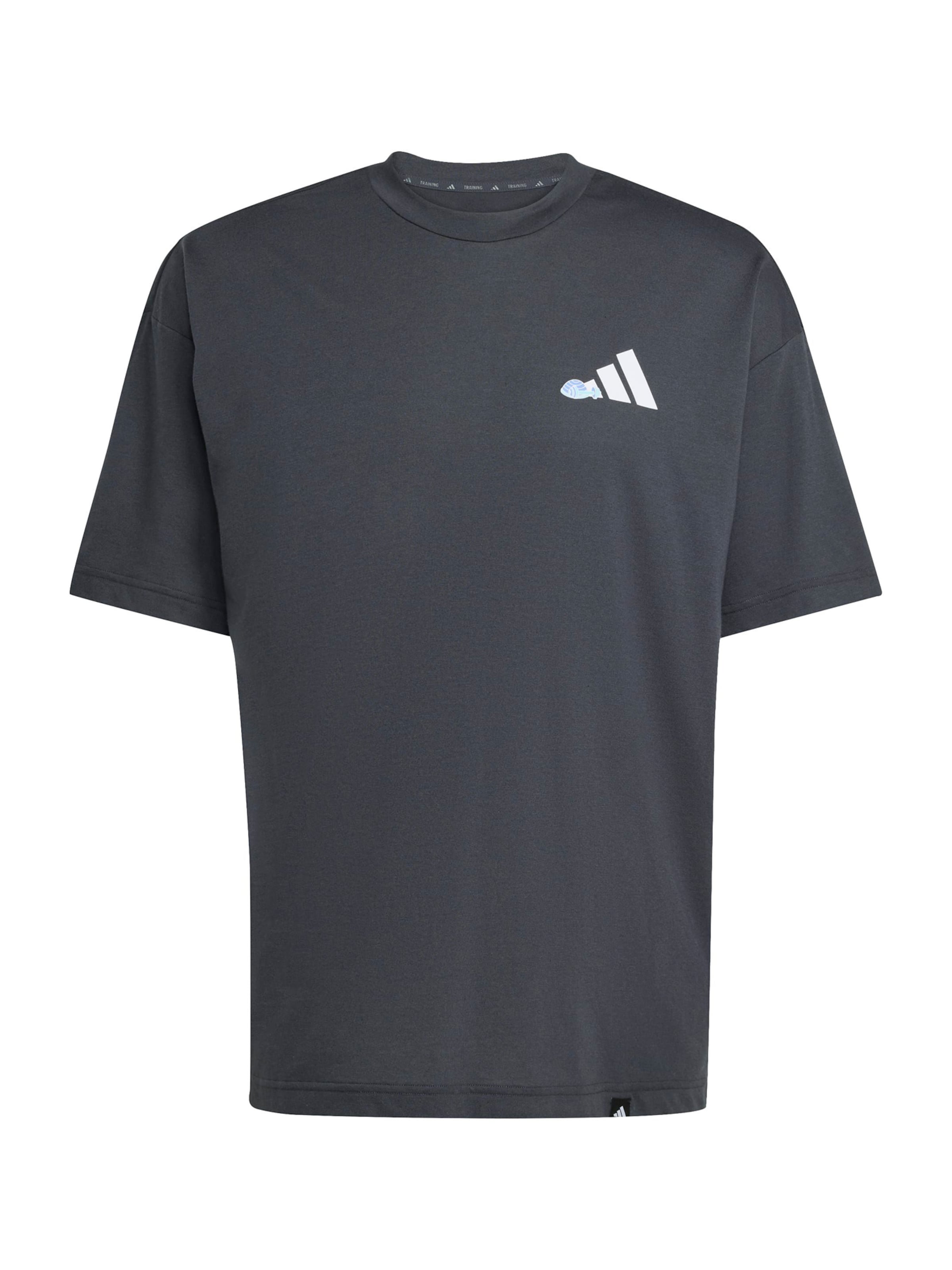 ADIDAS PERFORMANCE Performance shirt in Blue / Light blue / Black / White, Item view