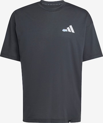 T-Shirt fonctionnel ADIDAS PERFORMANCE en noir : devant
